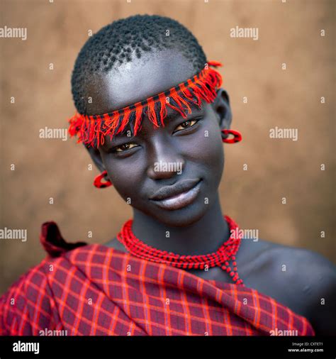 Miss Domoget Bodi Tribe Woman With Headband Hana Mursi Omo Valley