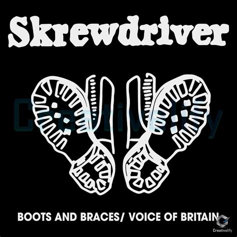 Skrewdriver Boots And Braces Voice Of Britain Svg Creativelify