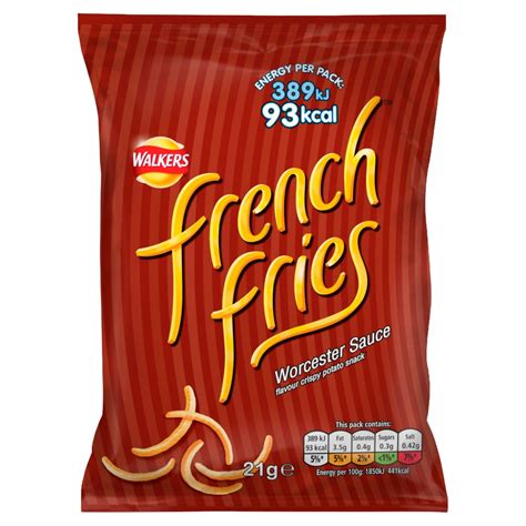 Walkers French Fries Worcester Sauce 21g Wilko