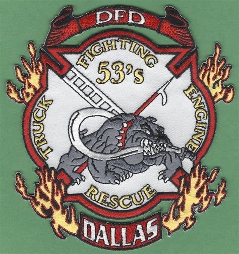 Dallas Fire Department Texas Station 53 Company Patch