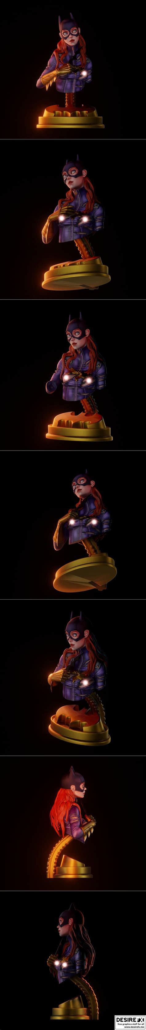 Desire FX 3d Models Batgirl Fanart 3D Print Model STL