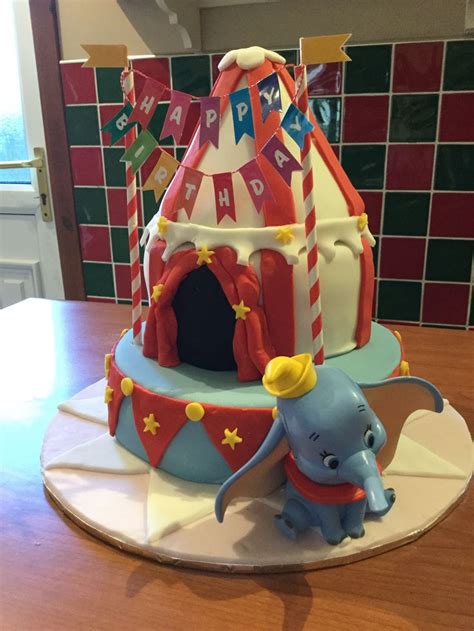 Dumbo circus tent | Cake, Dumbo's circus, Circus tent