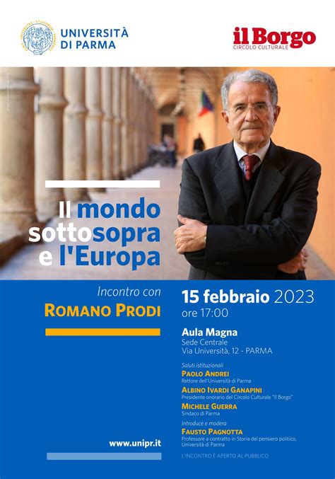 Romano Prodi Guarda L Incontro Il Mondo Sottosopra E L