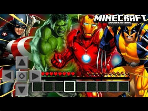 SAIU NOVO ADDON MOD EPICO DE HEROIS DA MARVEL PARA MINECRAFT PE