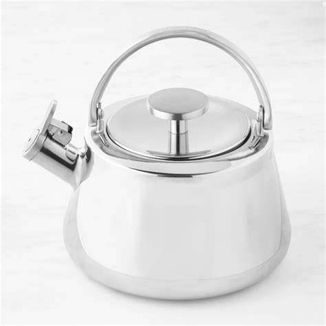 Williams Sonoma Stainless-Steel Whistling Tea Kettle, 1 1/2-Qt ...