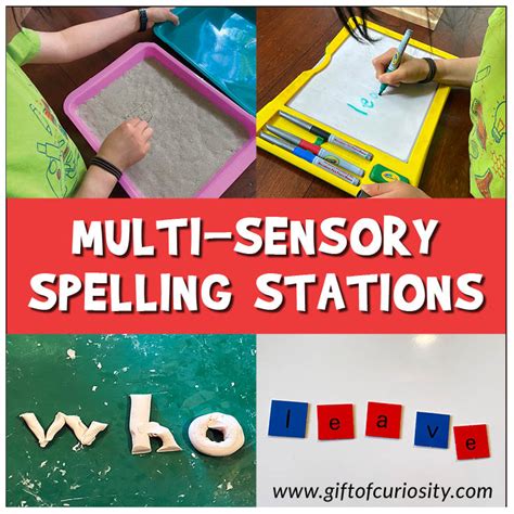 Multi Sensory Stations For Spelling Practice That Sticks T Of