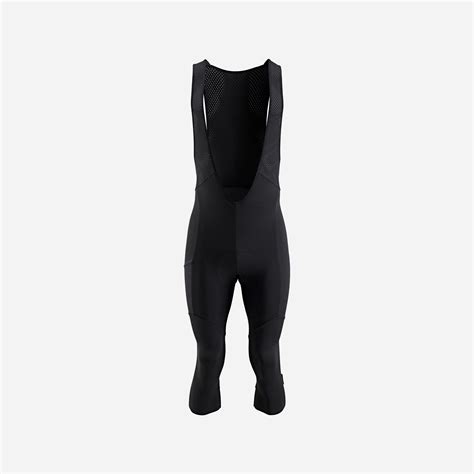 Mens Road Cycling Bib Tights Rc500 Black Van Rysel Decathlon