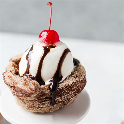 Churro Ice Cream Bowls Recipe