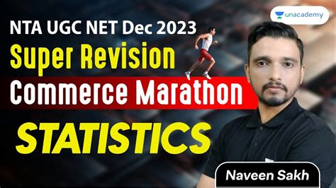 Nta Ugc Net Commerce Marathon Statistics Super Revision Naveen