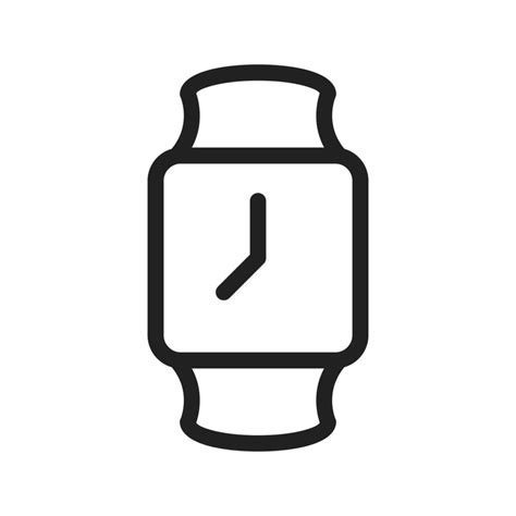 Stylish Watch Line Icon Vector Art At Vecteezy