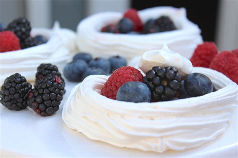 Meringue Nests with Mixed Berries | Food, Sweet treats, Mixed berries