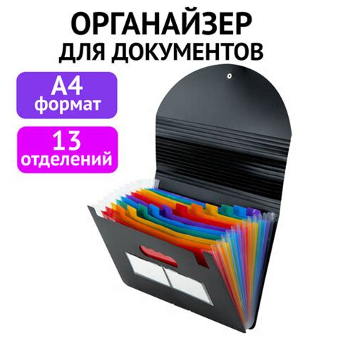 Папки-органайзеры для бумаг BRAUBERG