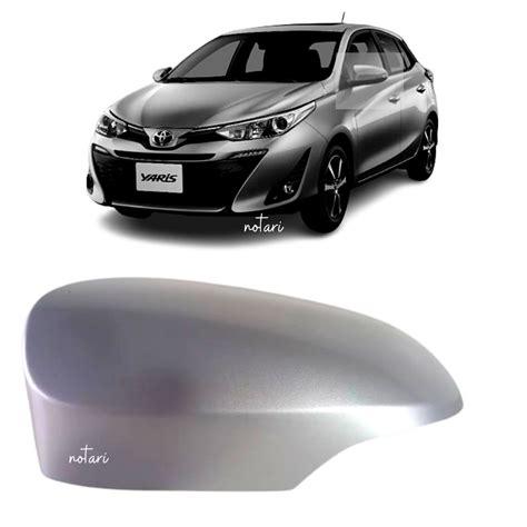 Capa Retrovisor Toyota Yaris Cor Prata Pisca 2018 2019 2020 Lado