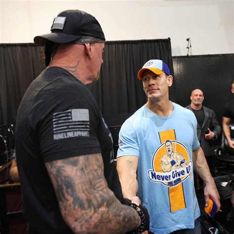 Mark Calaway And John Cena Undertaker Behind The Scenes At The