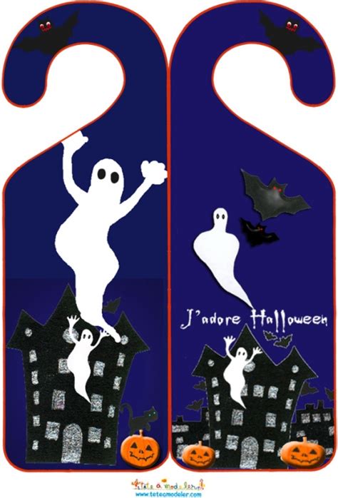 Accroche Porte J Adore Halloween Halloween Tete A Modeler