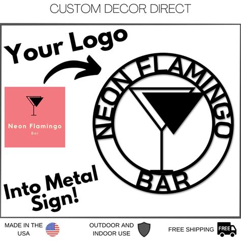 Custom Sign Your Custom Text Metal Sign Your Logo Here Sign Etsy