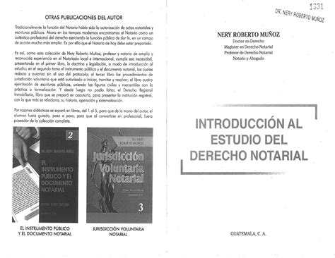 Introducci N Al Estudio Del Derecho Notarial Derecho Mercantil