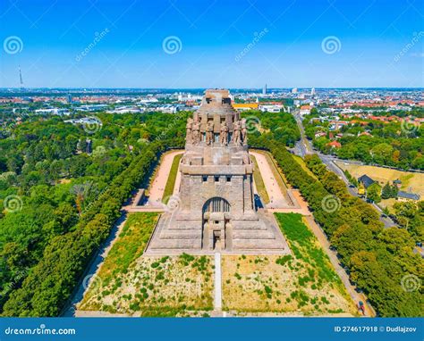 Monument To the Battle of the Nations in German Town Leipzig Editorial ...