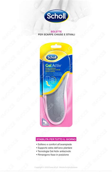 Gel Activ Solette Donna Invisibili Per Scarpe Chiuse E Stivali Scholl