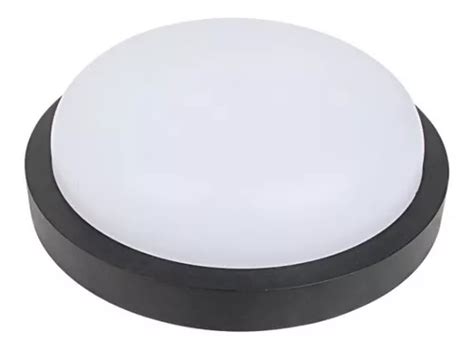 Aplique Tortuga De Pared Color Negro Exterior Luz Led W Blanco Neutro