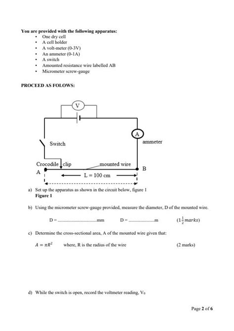 Form Physics Paper End Of Term Examination