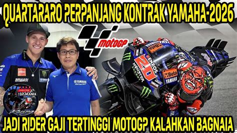 Makin Kayafabio Quartararo Resmi Perpanjang Kontrak Diyamahaasyik