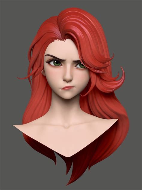 Artstation Red D Character Animation D Character Concept Art