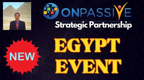 Onpassive Onpassive Egypt Event Strategic Partnership Arab