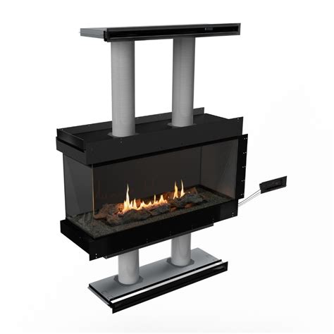 Planika Fires Panorama Left Corner Automatic Bioethanol Fire Fires Of