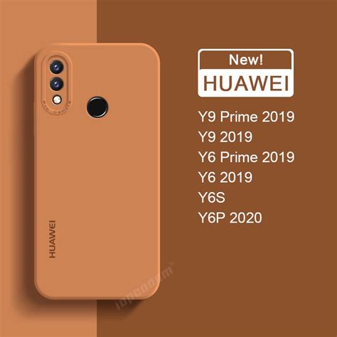 Official Original Liquid Silicone Soft Case Huawei Y6 Prime 2019 Y9 Y7