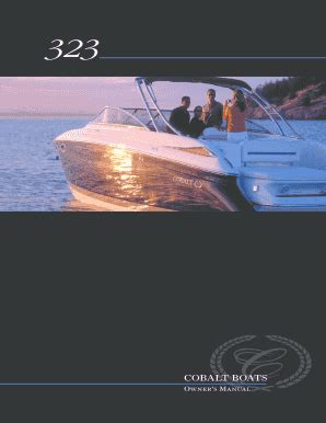 Fillable Online Cobalt Boatsperformance And Luxury In Boating Fax