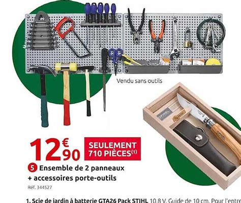 Promo Ensemble De Panneaux Acceossoires Porte Outils Chez Mr