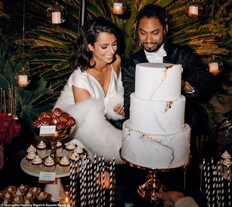 Miguel Weds Nazanin Mandi The Singer Ties Knot With The Model In