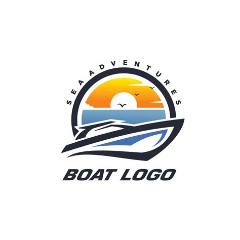 Free vector boat logo template design 24652711 Vector Art at Vecteezy