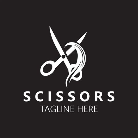 Scissors Logo Design Icon Template Modern Simple Design Barbers Tools