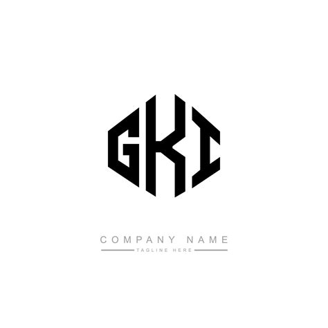 GKI letter logo design with polygon shape. GKI polygon and cube shape ...