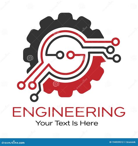 Engineering Technical Color Logo Stock Vector Illustration Of