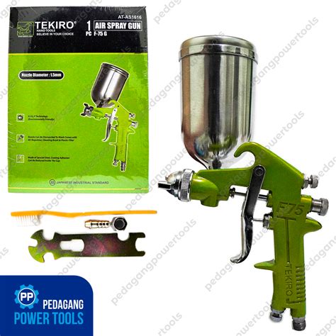 TEKIRO F75G SPRAY GUN SEMPROTAN CAT TABUNG ATAS KOMPRESOR ANGIN F 75 G