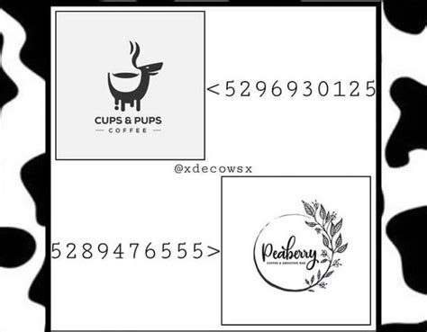 Cafe Logo Codes For Bloxburg