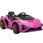 HOMCOM Coche Eléctrico 12V para Niños 3 Años Lamborghini SIAN Mando a