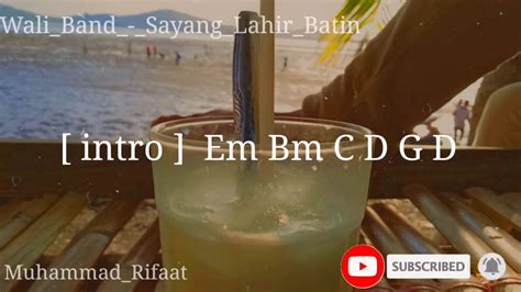 Wali Band Sayang Lahir Batin Chord And Lirik YouTube