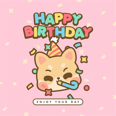 Premium Vector | HAPPY BIRTHDAY CUTE KAWAII ANIMALS