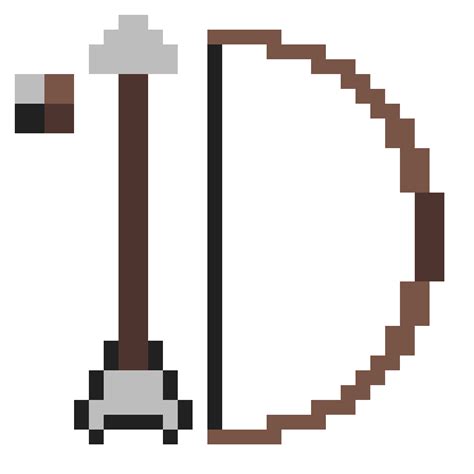 Pixilart Pixel Bow Arrow By LeeCloud27