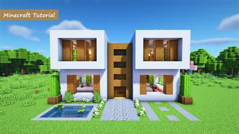 C Mo Construir Una Casa Moderna En Minecraft Youtube