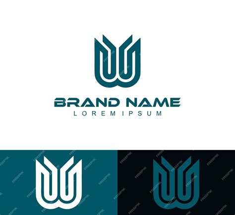 Plantilla De Diseño De Logotipo De Letra W Y Letra U Vector Premium