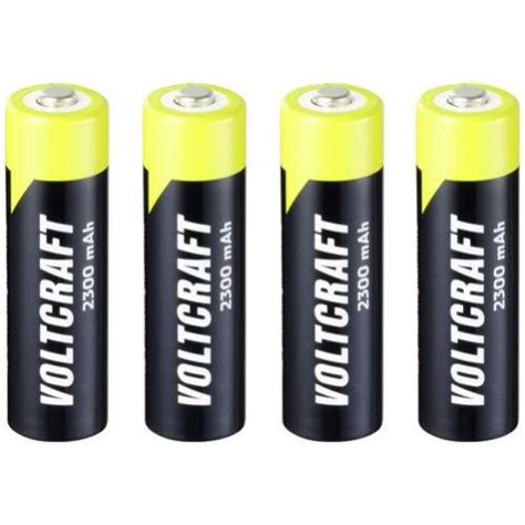 VOLTCRAFT Endurance Pile Rechargeable LR6 AA NiMH 2300 MAh 1 2 V 4 Pc