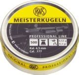 Ilma aseluoti RWS Meisterkugeln kivääri 0 53 g 4 51 mm 500kpl