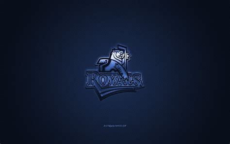 Download wallpapers Victoria Royals, Canadian ice hockey team, WHL, blue logo, blue carbon fiber ...