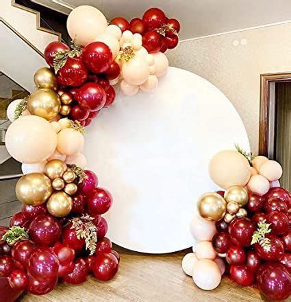 Blush Burgundy Balloons Garland Arch Kit Bridal Baby Shower Balloons