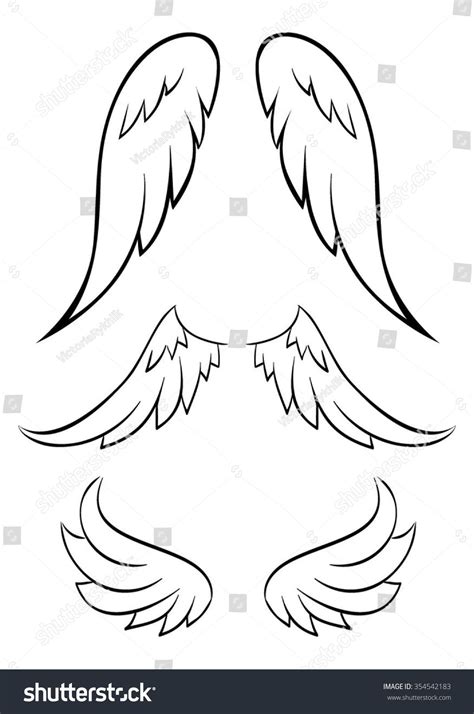 Vector Wings Set Image Vectorielle De Stock Libre De Droits